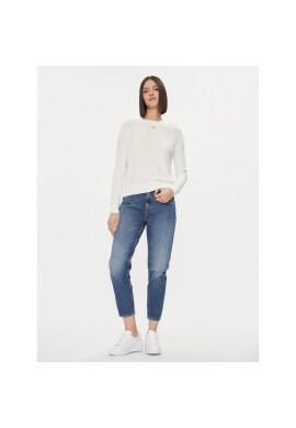 Tommy Jeans Пуловер Essential DW0DW17254 Бял Regular Fit - Pepit.bg