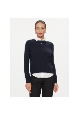 Tommy Jeans Пуловер Essential DW0DW17254 Тъмносин Regular Fit - Pepit.bg
