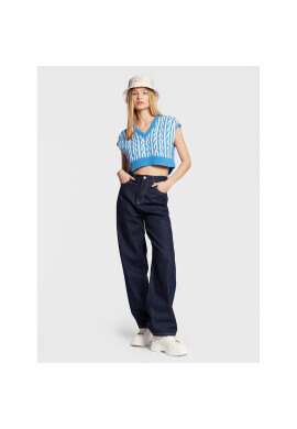 Tommy Jeans Пуловер Plaited Vest DW0DW14321 Син Regular Fit - Pepit.bg