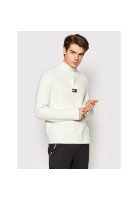 Tommy Jeans Пуловер Solid Badge DM0DM11875 Бял Relaxed Fit - Pepit.bg