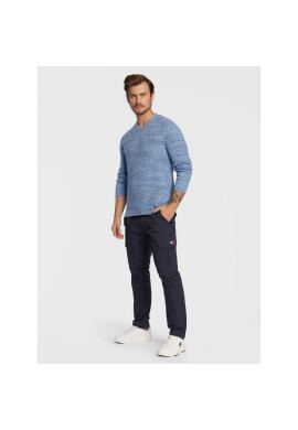 Tommy Jeans Пуловер Two Tone DM0DM15064 Син Regular Fit - Pepit.bg