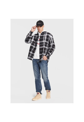 Tommy Jeans Риза Check Twill DM0DM15414 Черен Oversize - Pepit.bg