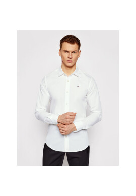 Tommy Jeans Риза DM0DM04405 Бял Slim Fit - Pepit.bg