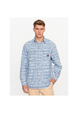 Tommy Jeans Риза DM0DM16778 Син Oversize - Pepit.bg