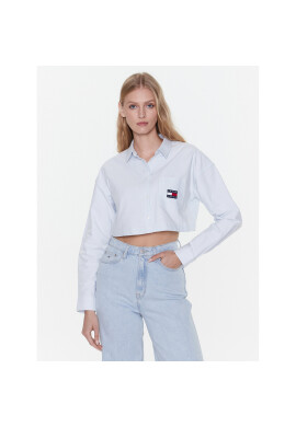 Tommy Jeans Риза DW0DW15040 Син Cropped Fit - Pepit.bg
