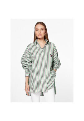 Tommy Jeans Риза DW0DW15212 Зелен Oversize - Pepit.bg