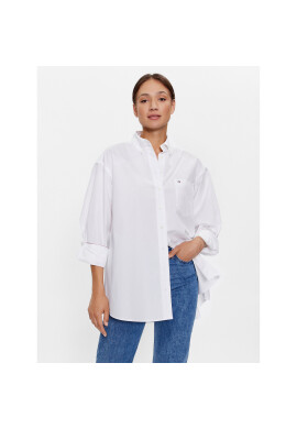 Tommy Jeans Риза DW0DW15909 Бял Oversize - Pepit.bg