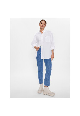 Tommy Jeans Риза DW0DW15909 Бял Oversize - Pepit.bg