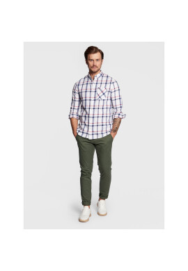 Tommy Jeans Риза Essential Check DM0DM15399 Бял Regular Fit - Pepit.bg