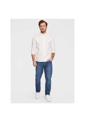 Tommy Jeans Риза Essential Dobby DM0DM15111 Бял Regular Fit - Pepit.bg
