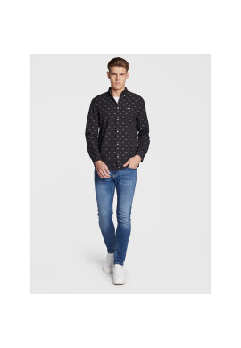 Tommy Jeans Риза Essential Dobby DM0DM15111 Черен Regular Fit - Pepit.bg