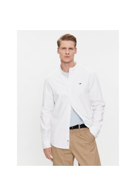 Tommy Jeans Риза Mao DM0DM18332 Бял Regular Fit - Pepit.bg