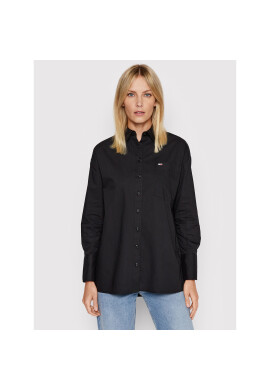 Tommy Jeans Риза Oversized Poplin DW0DW12080 Черен Oversize - Pepit.bg