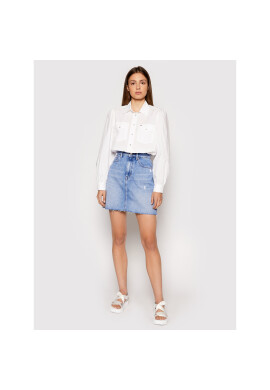 Tommy Jeans Риза Puffy DW0DW10454 Бял Regular Fit - Pepit.bg