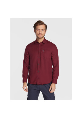 Tommy Jeans Риза Solid DM0DM15126 Бордо Classic Fit - Pepit.bg