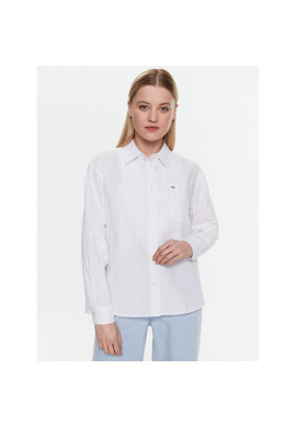Tommy Jeans Риза Solid DW0DW15577 Бял Relaxed Fit - Pepit.bg