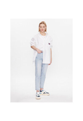 Tommy Jeans Риза Super DW0DW15199 Бял Oversize - Pepit.bg