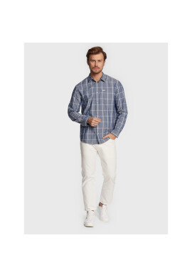 Tommy Jeans Риза Windowpane Check DM0DM14177 Син Regular Fit - Pepit.bg