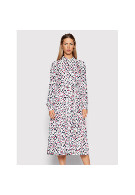 Tommy Jeans Рокля тип риза DW0DW10653 Бял Regular Fit - Pepit.bg