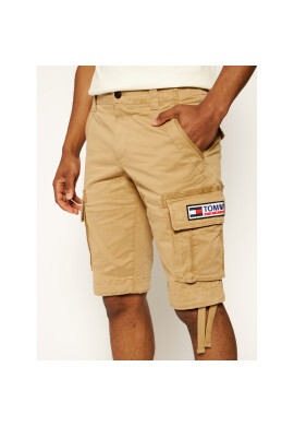 Tommy Jeans Шорти от плат Solid Cargo DM0DM08548 Кафяв Straight Fit - Pepit.bg