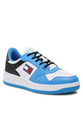 Tommy Jeans Сникърси Basket Leather EM0EM01162 Син - Pepit.bg