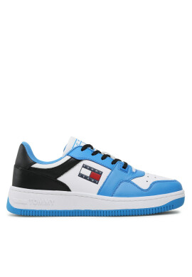 Tommy Jeans Сникърси Basket Leather EM0EM01162 Син - Pepit.bg