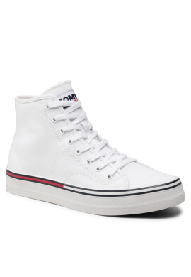 Tommy Jeans Сникърси Essential Mid Cut EM0EM00967 Бял - Pepit.bg