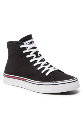 Tommy Jeans Сникърси Essential Mid Cut EM0EM00967 Черен - Pepit.bg