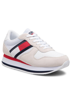 Tommy Jeans Сникърси Flatform Runner EN0EN01357 Бял - Pepit.bg