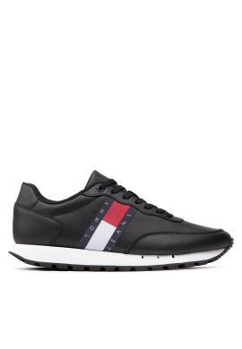 Tommy Jeans Сникърси Leather Runner EM0EM00898 Черен - Pepit.bg