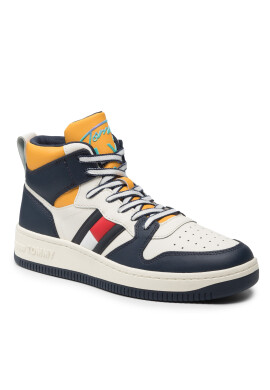 Tommy Jeans Сникърси Mid Basket EM0EM00969 Бял - Pepit.bg