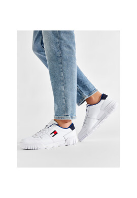 Tommy Jeans Сникърси Retro Leather Cupsole EM0EM01068 Бял - Pepit.bg