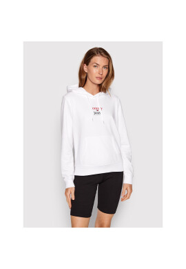 Tommy Jeans Суитшърт Essential DW0DW13573 Бял Regular Fit - Pepit.bg