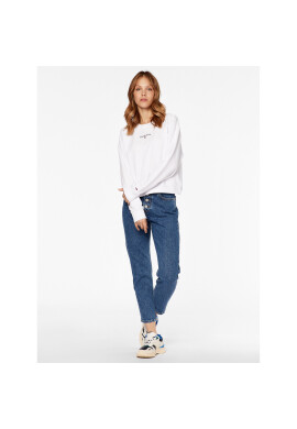 Tommy Jeans Суитшърт Essential Logo DW0DW15409 Бял Regular Fit - Pepit.bg
