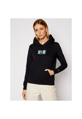 Tommy Jeans Суитшърт Gradient Logo DW0DW09435 Черен Regular Fit - Pepit.bg