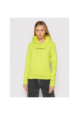 Tommy Jeans Суитшърт Linear Logo DW0DW10132 Зелен Regular Fit - Pepit.bg