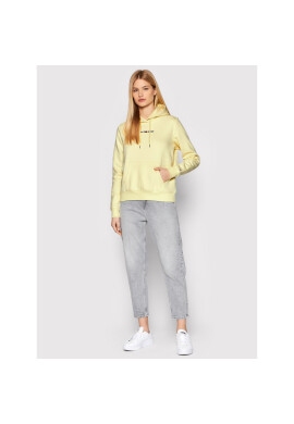 Tommy Jeans Суитшърт Linear Logo DW0DW10132 Жълт Regular Fit - Pepit.bg