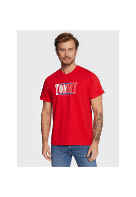 Tommy Jeans Тишърт Centered Logo DM0DM14982 Червен Regular Fit - Pepit.bg
