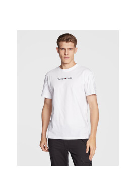 Tommy Jeans Тишърт Classic Linear Logo DM0DM14984 Бял Regular Fit - Pepit.bg