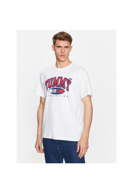 Tommy Jeans Тишърт DM0DM16407 Бял Relaxed Fit - Pepit.bg