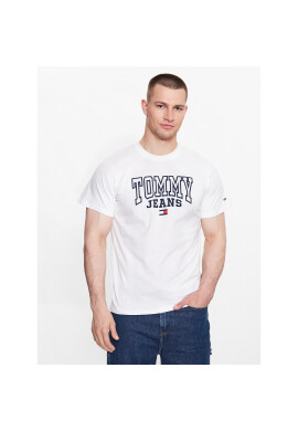 Tommy Jeans Тишърт DM0DM16831 Бял Regular Fit - Pepit.bg