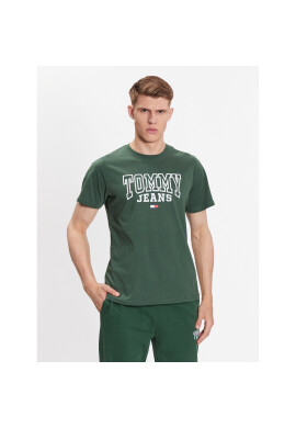 Tommy Jeans Тишърт DM0DM16831 Зелен Regular Fit - Pepit.bg