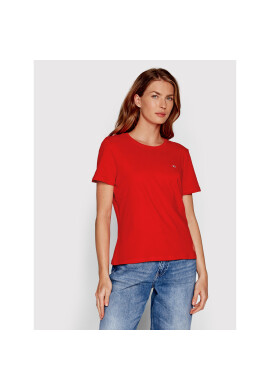 Tommy Jeans Тишърт DW0DW14616 Червен Regular Fit - Pepit.bg
