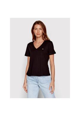Tommy Jeans Тишърт DW0DW14617 Черен Slim Fit - Pepit.bg