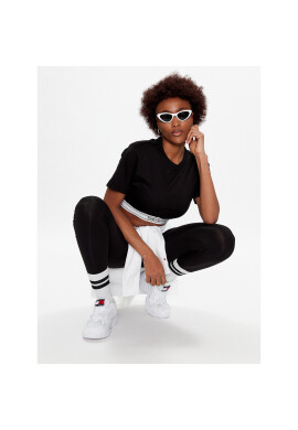 Tommy Jeans Тишърт DW0DW15167 Черен Regular Fit - Pepit.bg