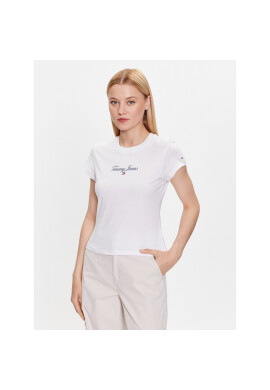 Tommy Jeans Тишърт DW0DW16145 Бял Regular Fit - Pepit.bg