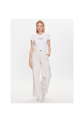 Tommy Jeans Тишърт DW0DW16145 Бял Regular Fit - Pepit.bg