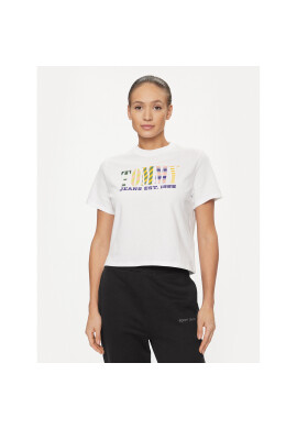 Tommy Jeans Тишърт DW0DW16255 Бял Regular Fit - Pepit.bg