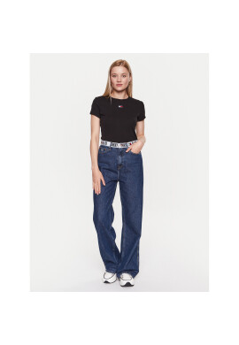 Tommy Jeans Тишърт DW0DW16259 Черен Regular Fit - Pepit.bg