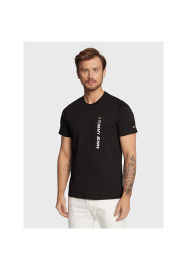 Tommy Jeans Тишърт Entry Verticle DM0DM14003 Черен Regular Fit - Pepit.bg
